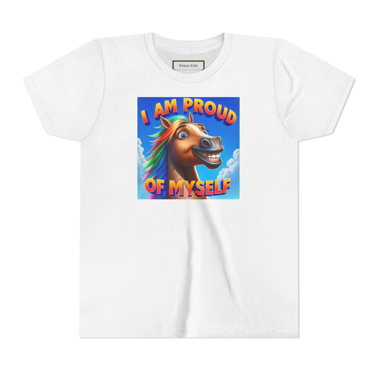 Rainbow Horse | I AM PROUD OF MYSELF | Youth Graphic Tees | 64BO-Y