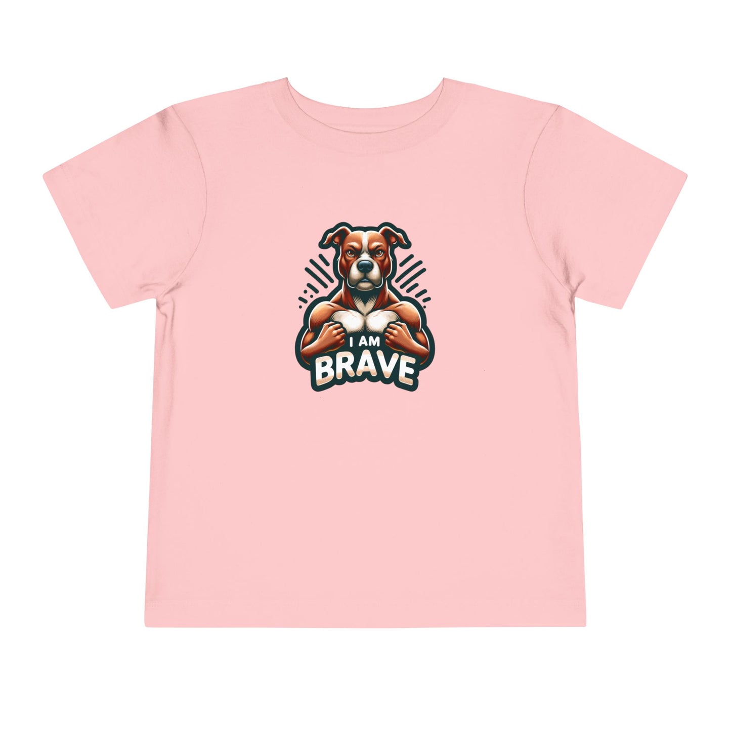 Muscle Dog | I AM BRAVE | Toddler Graphic Tees | 52ZK-T