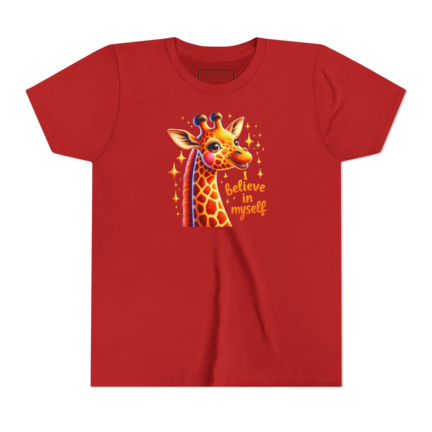 Giraffe | I BELIEVE IN MYSELF | Youth Graphic Tees | #68-c8-Y