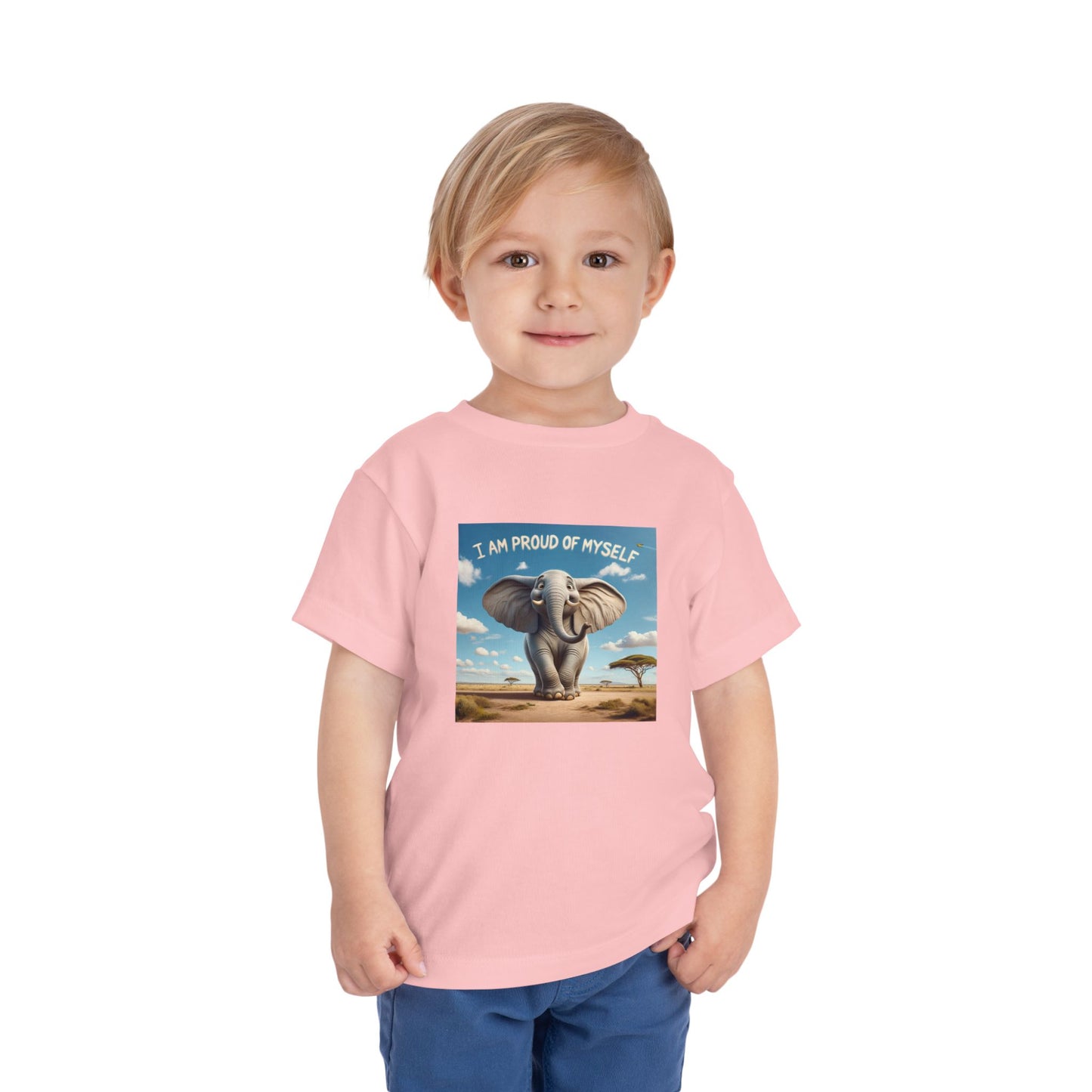 Elephant | I AM PROUD OF MYSELF | Toddler Graphic Tees | #67-ff-T