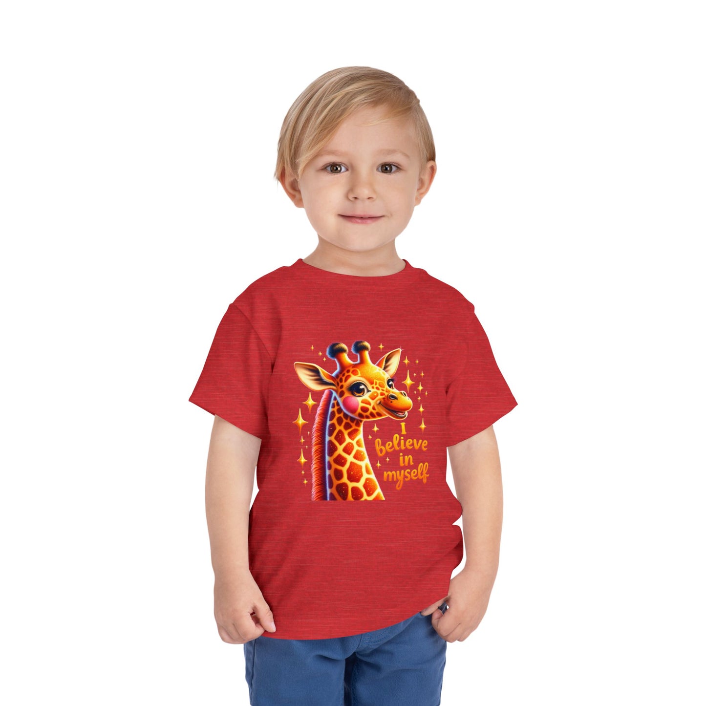 Giraffe | I BELIEVE IN MYSELF | Toddler Graphic Tees | #68-c8-T