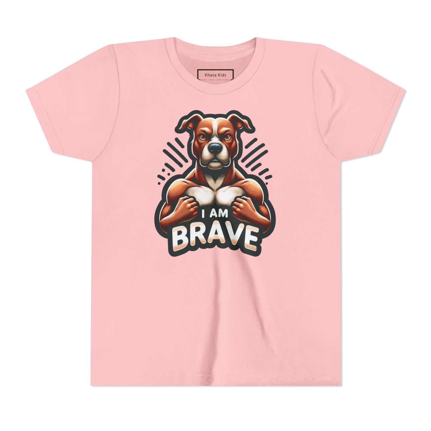 Muscle Dog | I AM BRAVE | Youth Graphic Tees | 52ZK-Y