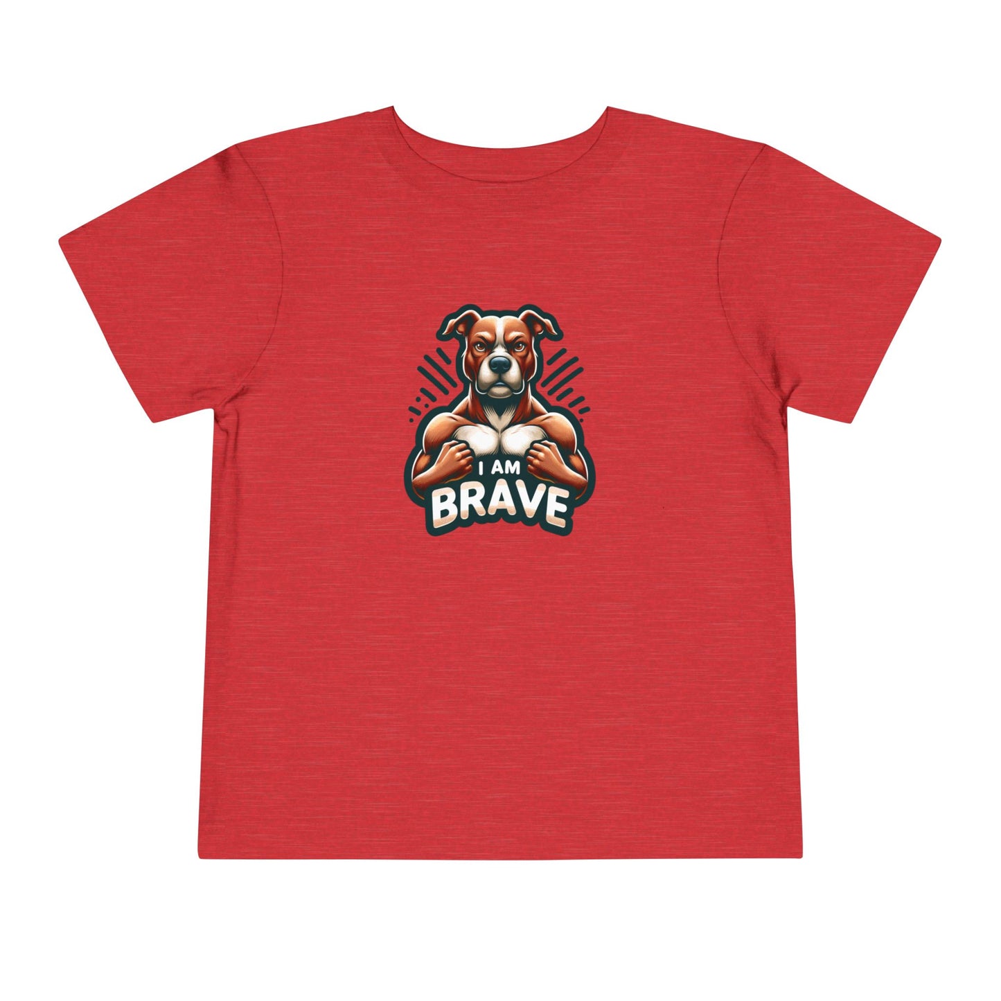 Muscle Dog | I AM BRAVE | Toddler Graphic Tees | 52ZK-T