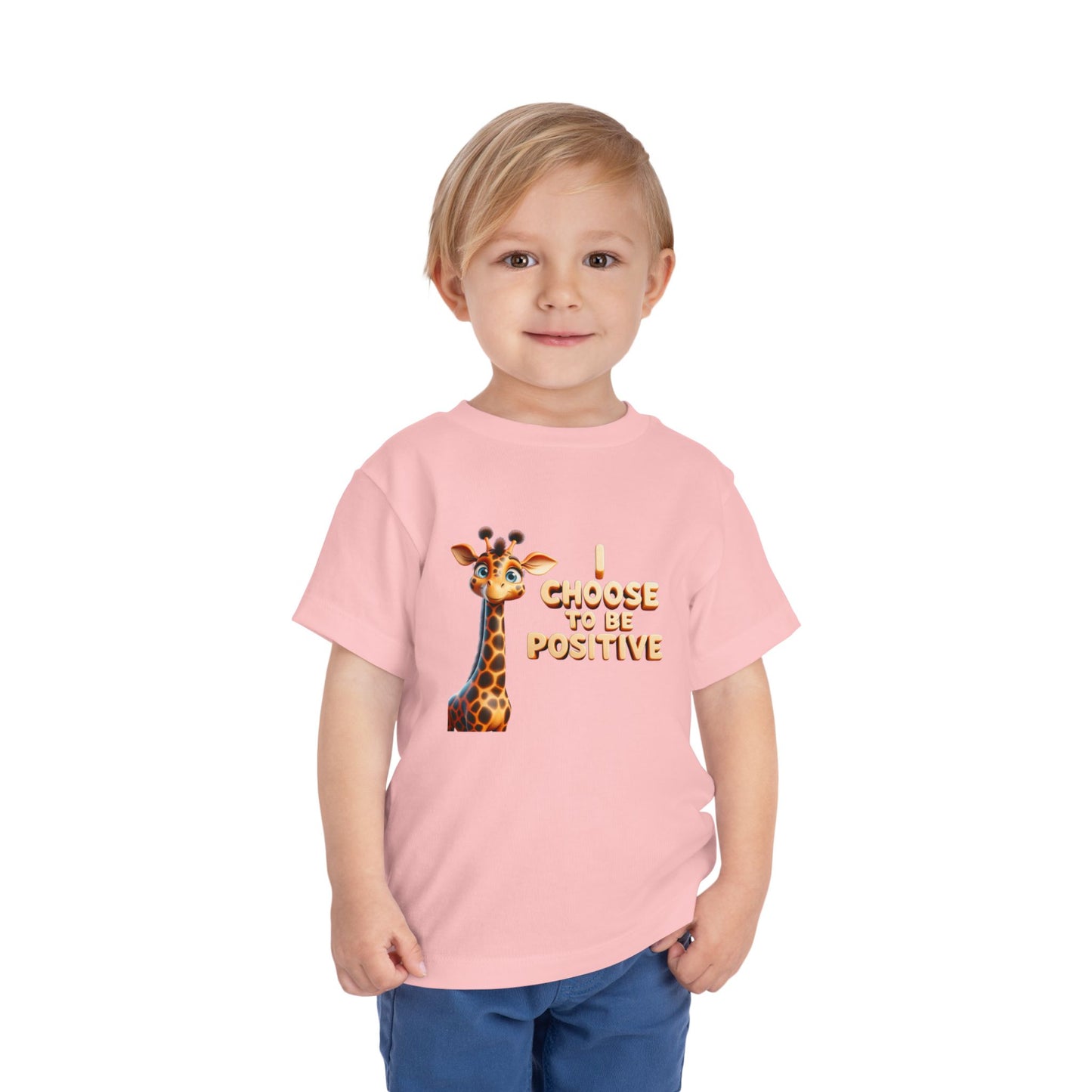 Giraffe | I CHOOSE TO BE POSITIVE | Toddler Graphic Tee