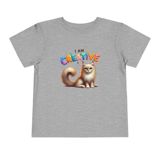 Creative Cat | I AM CREATIVE | Toddler Graphic Tees | 37FM-T