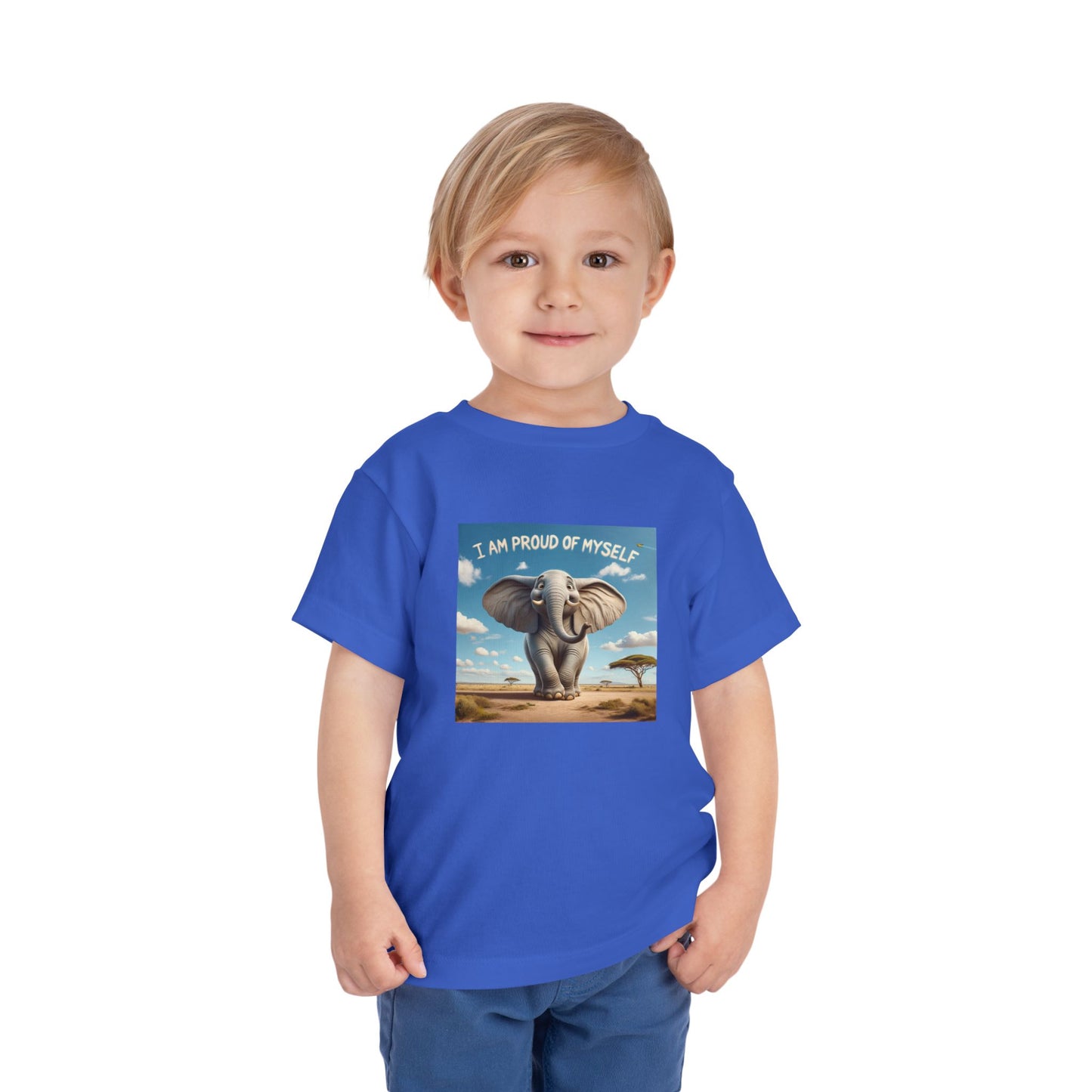 Elephant | I AM PROUD OF MYSELF | Toddler Graphic Tees | #67-ff-T