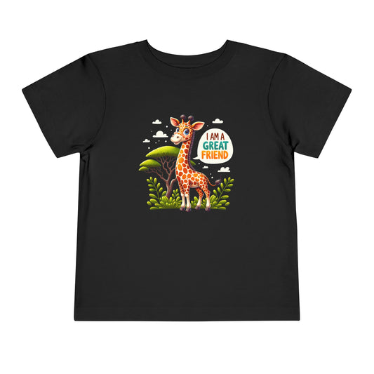 Giraffe | I AM A GREAT FRIEND | Toddler Graphic Tees | #68-05-T