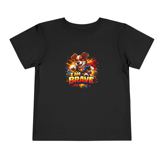 Dog | I AM BRAVE | Toddler Graphic Tees | #KK-001-T