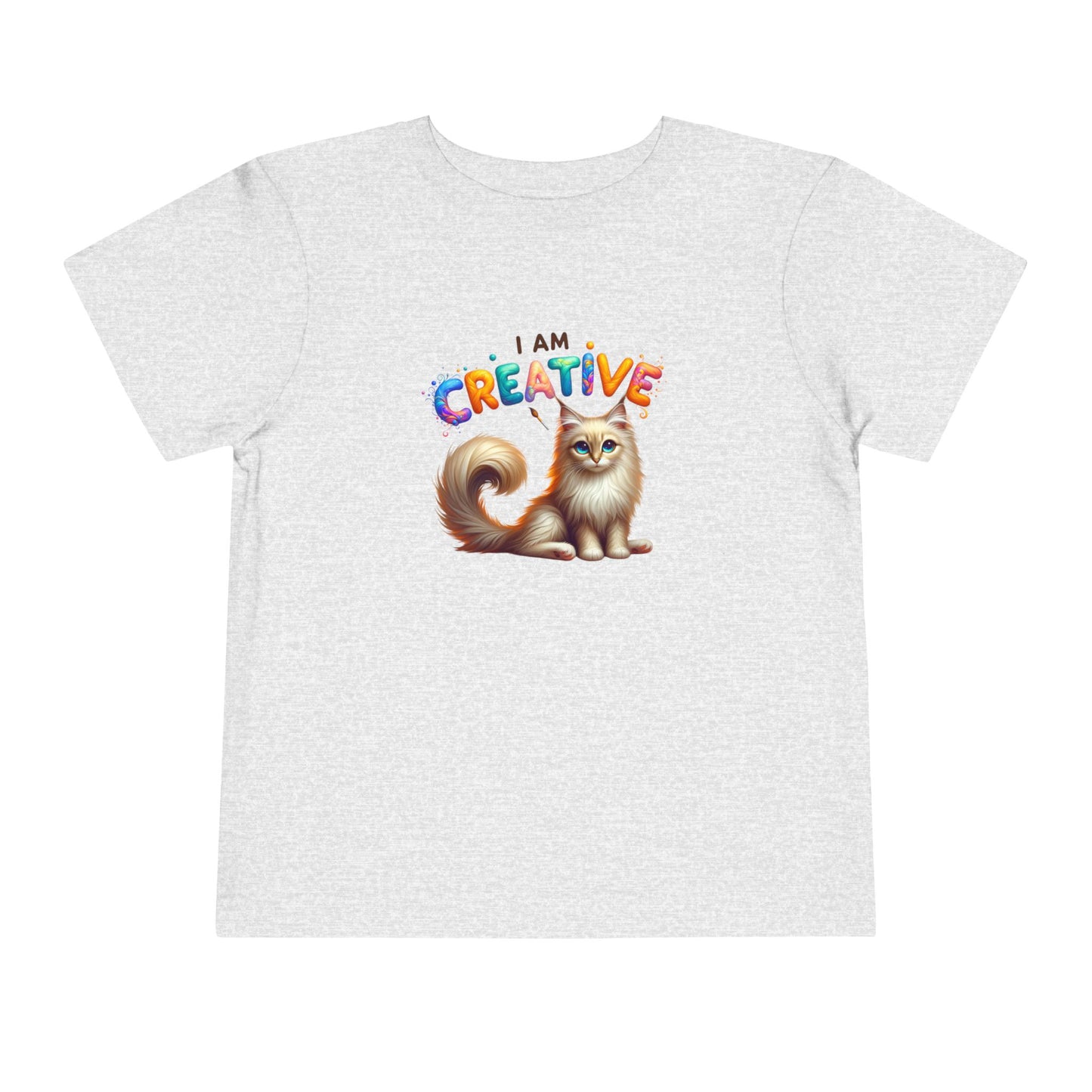 Creative Cat | I AM CREATIVE | Toddler Graphic Tees | 37FM-T