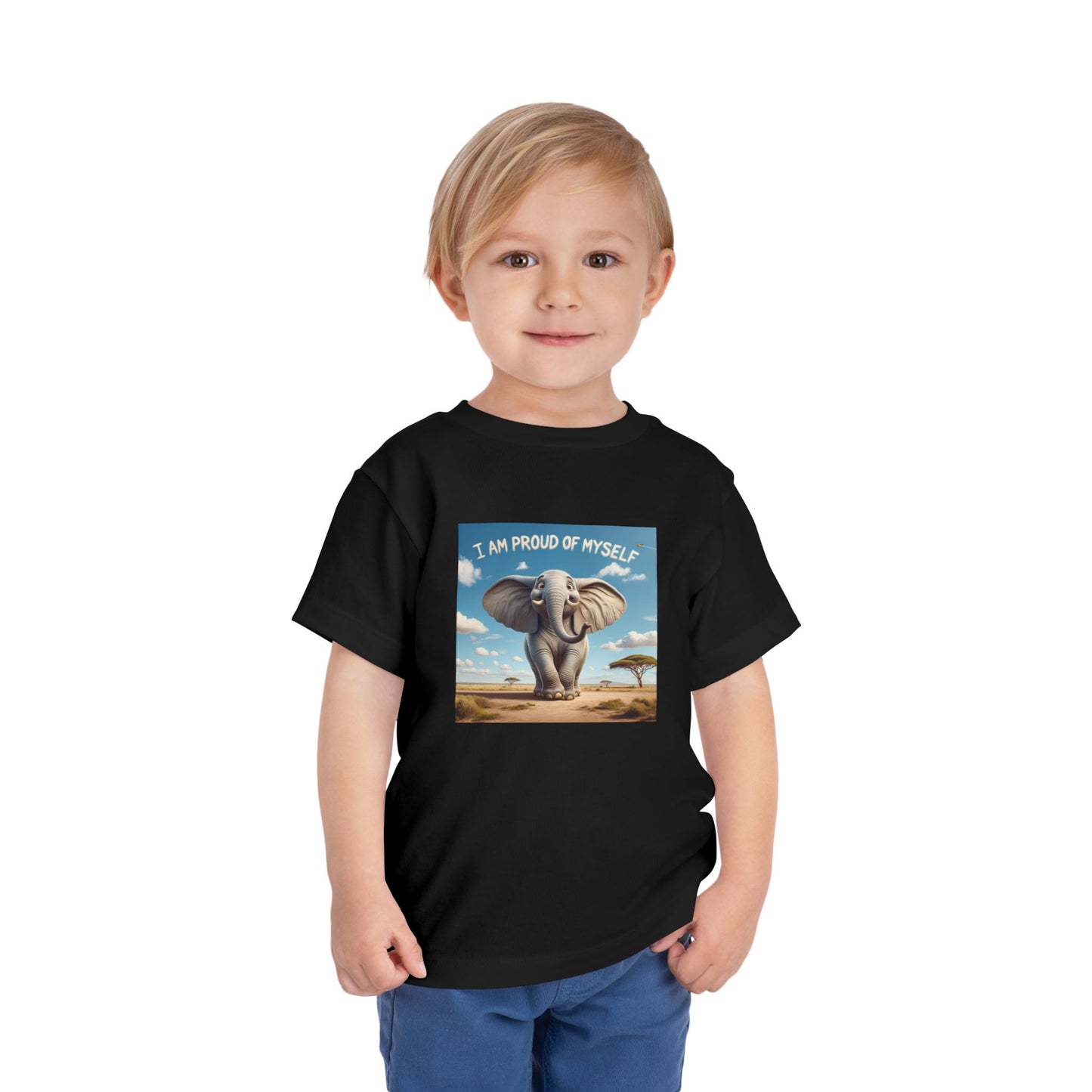 Elephant | I AM PROUD OF MYSELF | Toddler Graphic Tees | #67-ff-T