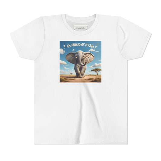 Elephant | I AM PROUD OF MYSELF | Youth Graphic Tees | #67-ff-Y