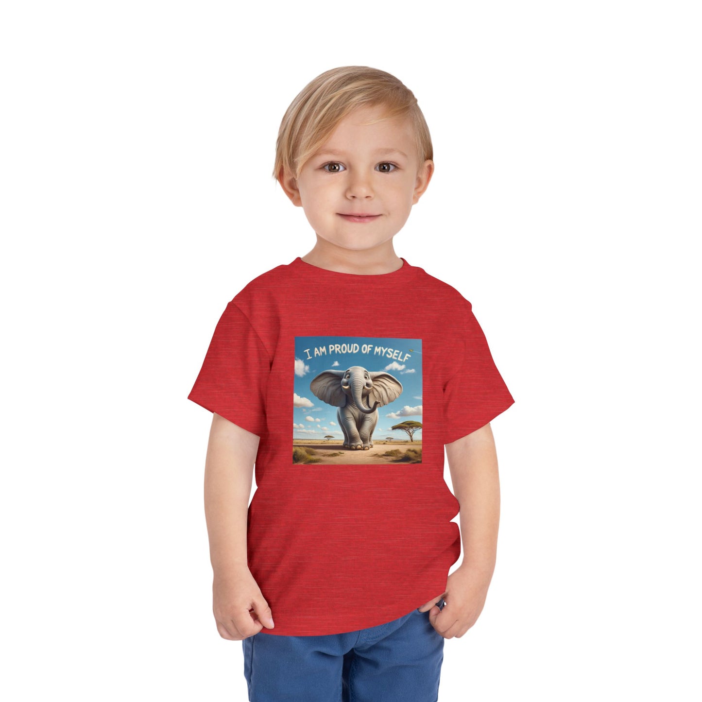 Elephant | I AM PROUD OF MYSELF | Toddler Graphic Tees | #67-ff-T