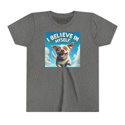 Dog in Sky | I BELIEVE IN MYSELF | Youth Graphic Tees | 97MM-Y