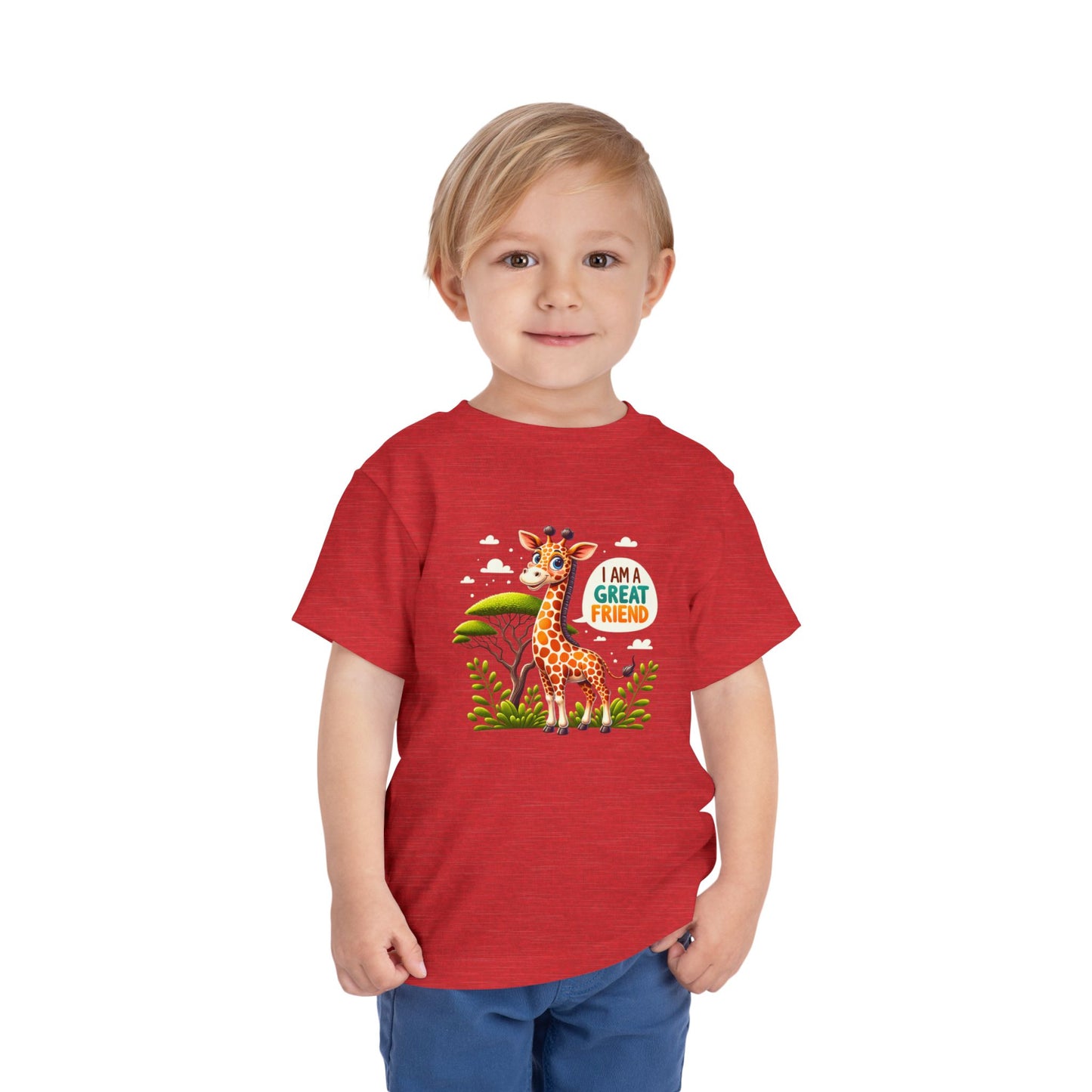Giraffe | I AM A GREAT FRIEND | Toddler Graphic Tees | #68-05-T