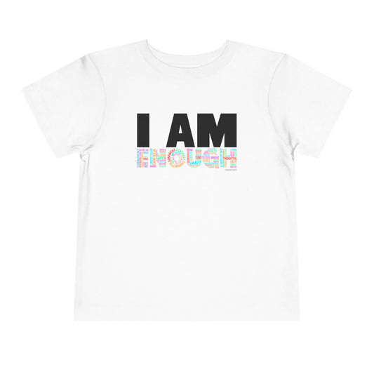 Word Graphic Tees | I AM ENOUGH | Toddler Graphic Tees | 4JC-T