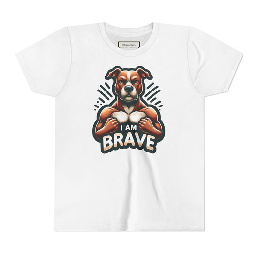 Muscle Dog | I AM BRAVE | Youth Graphic Tees | 52ZK-Y