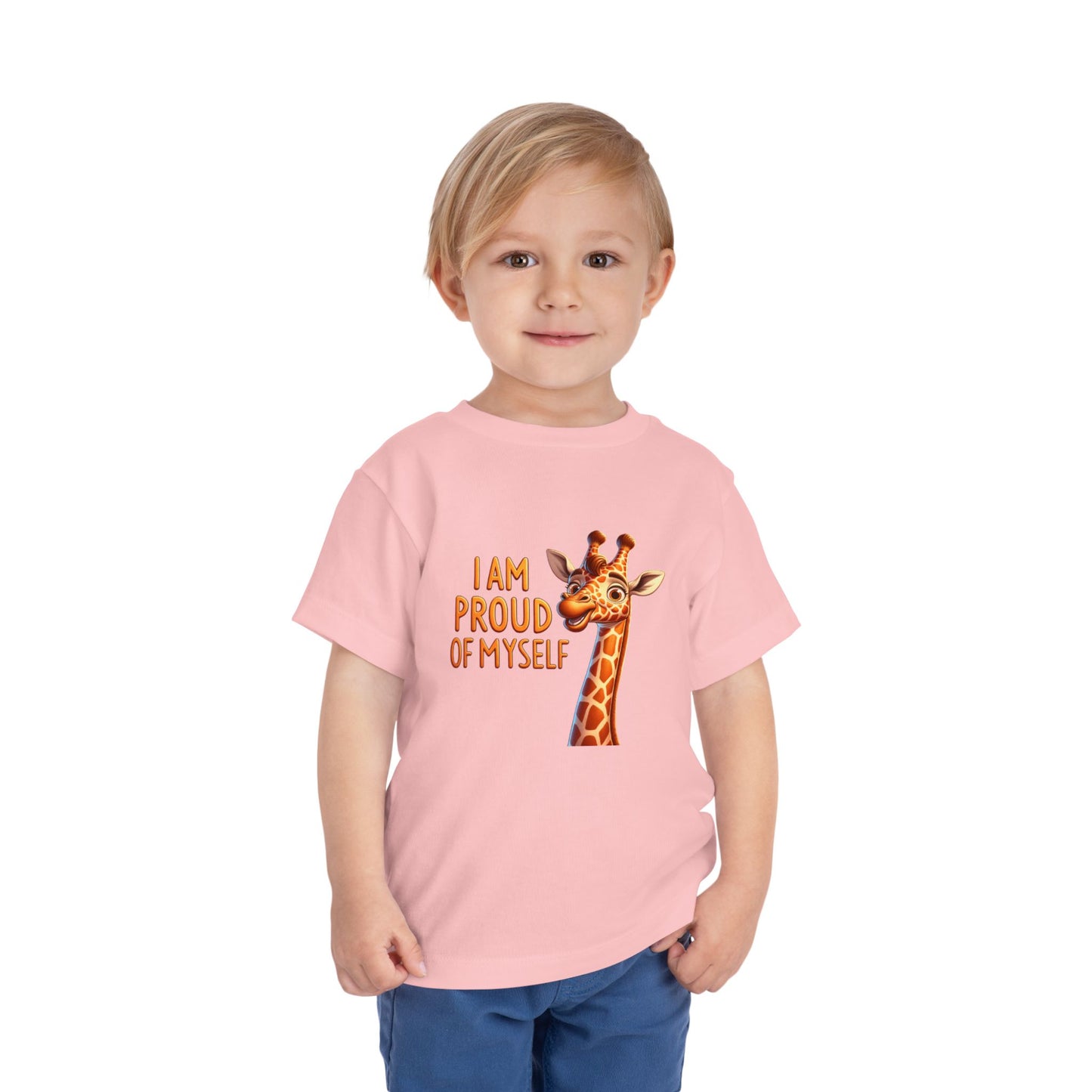 Giraffe | I AM PROUD OF MYSELF | Toddler Graphic Tees |