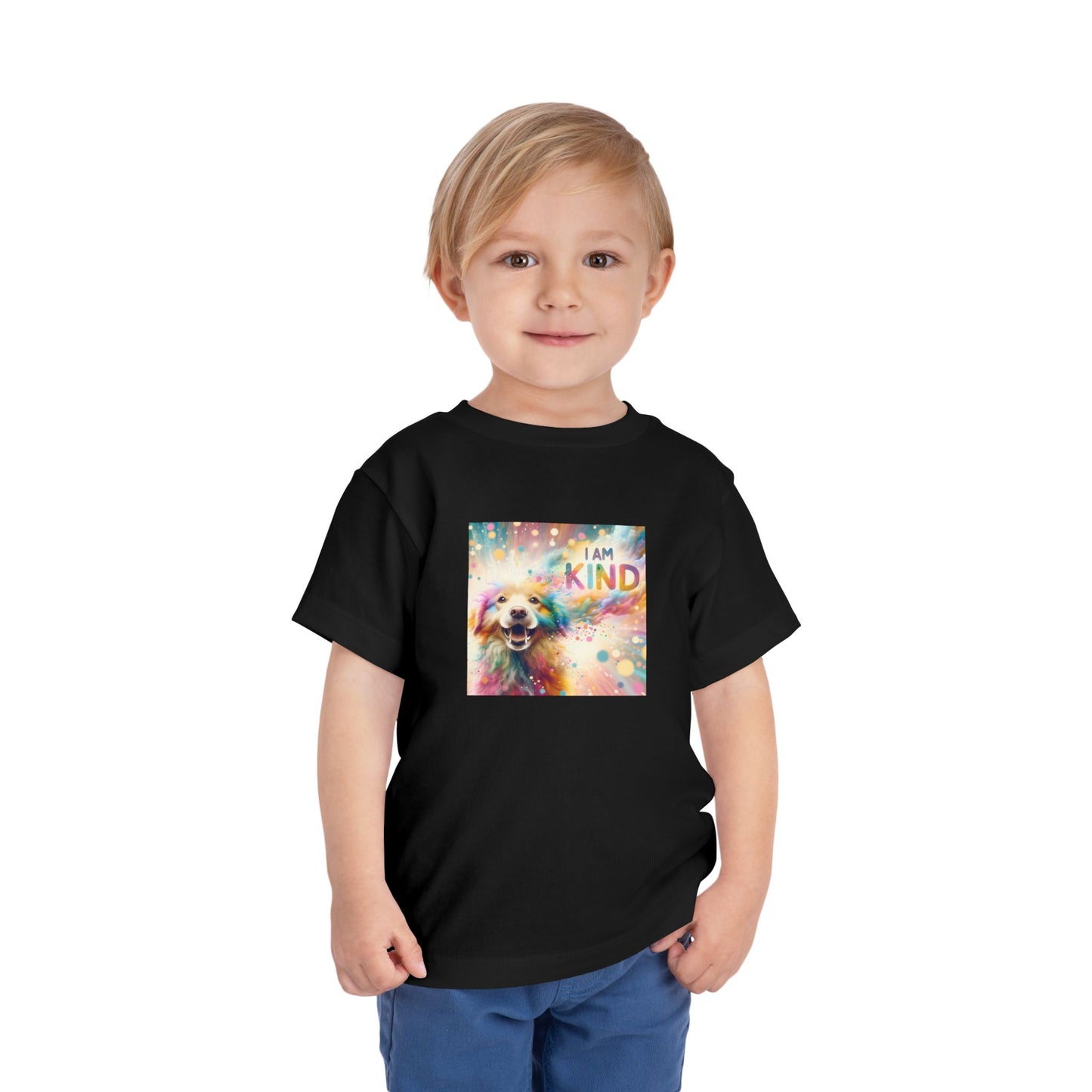 Burst of Color Dog | I AM KIND | Toddler Graphic Tees | 4VT-T