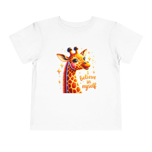 Giraffe | I BELIEVE IN MYSELF | Toddler Graphic Tees | #68-c8-T