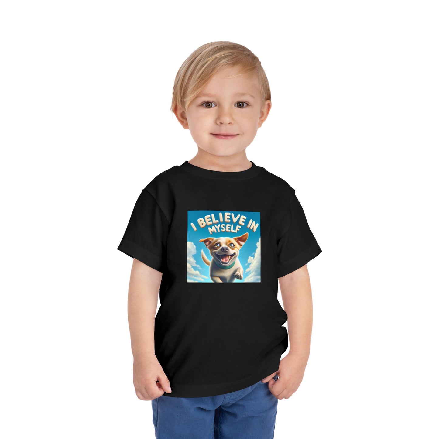 Dog in Sky | I BELIEVE IN MYSELF | Toddler Graphic Tees | 97MM-T