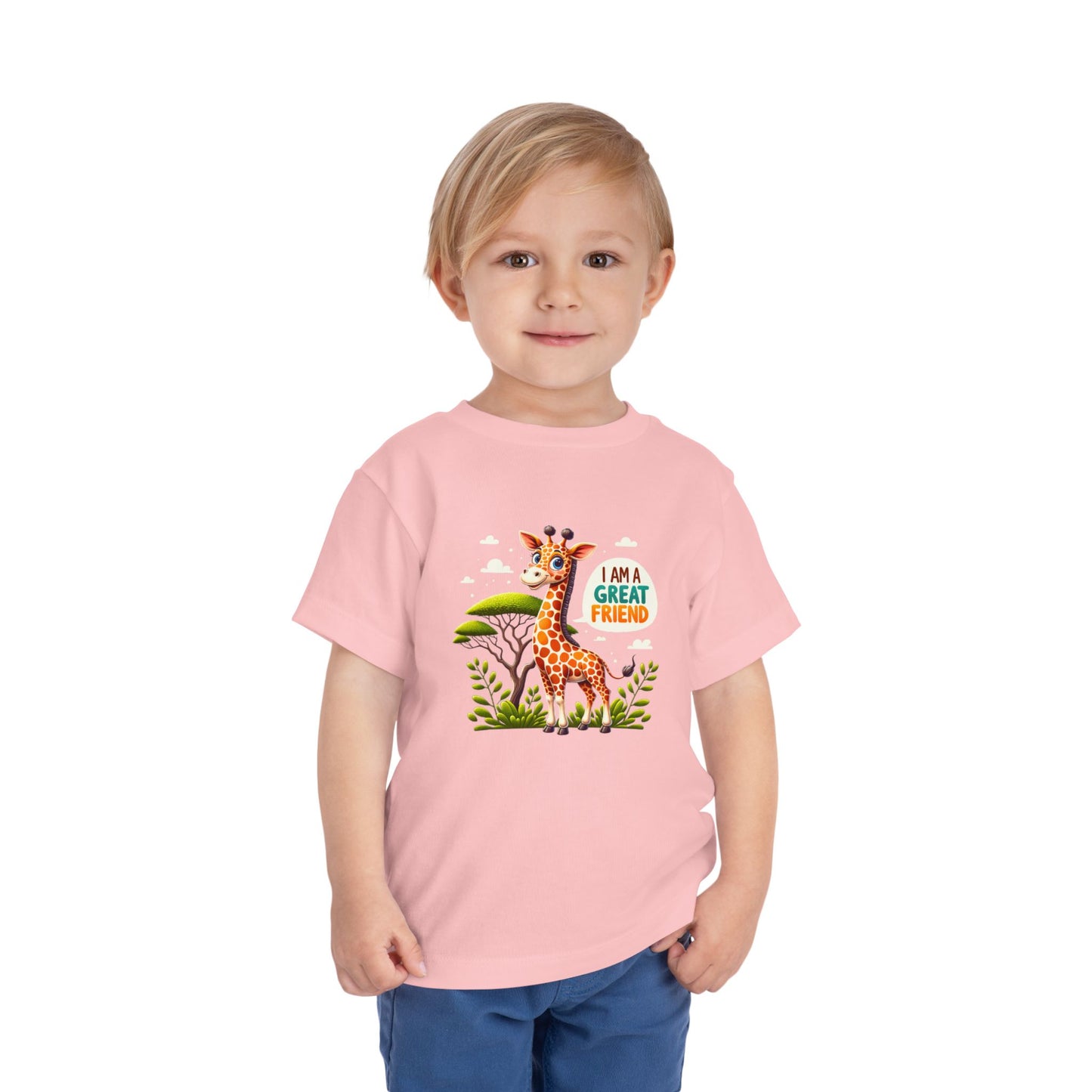Giraffe |  I AM A GREAT FRIEND | Toddler Graphic Tees | #68-05-T