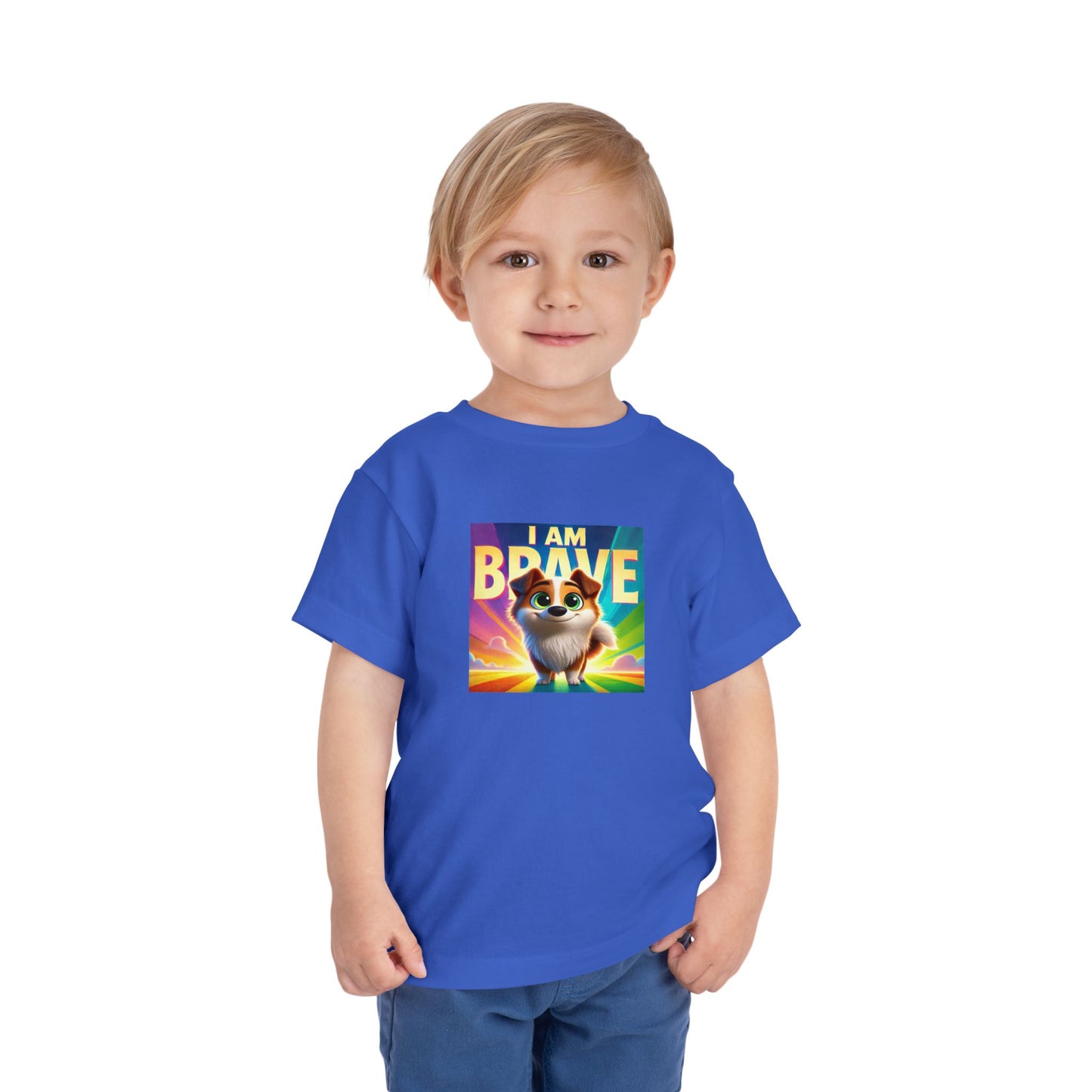 Rainbow Dog | I AM BRAVE | Toddler Graphic Tees | 58KE-T
