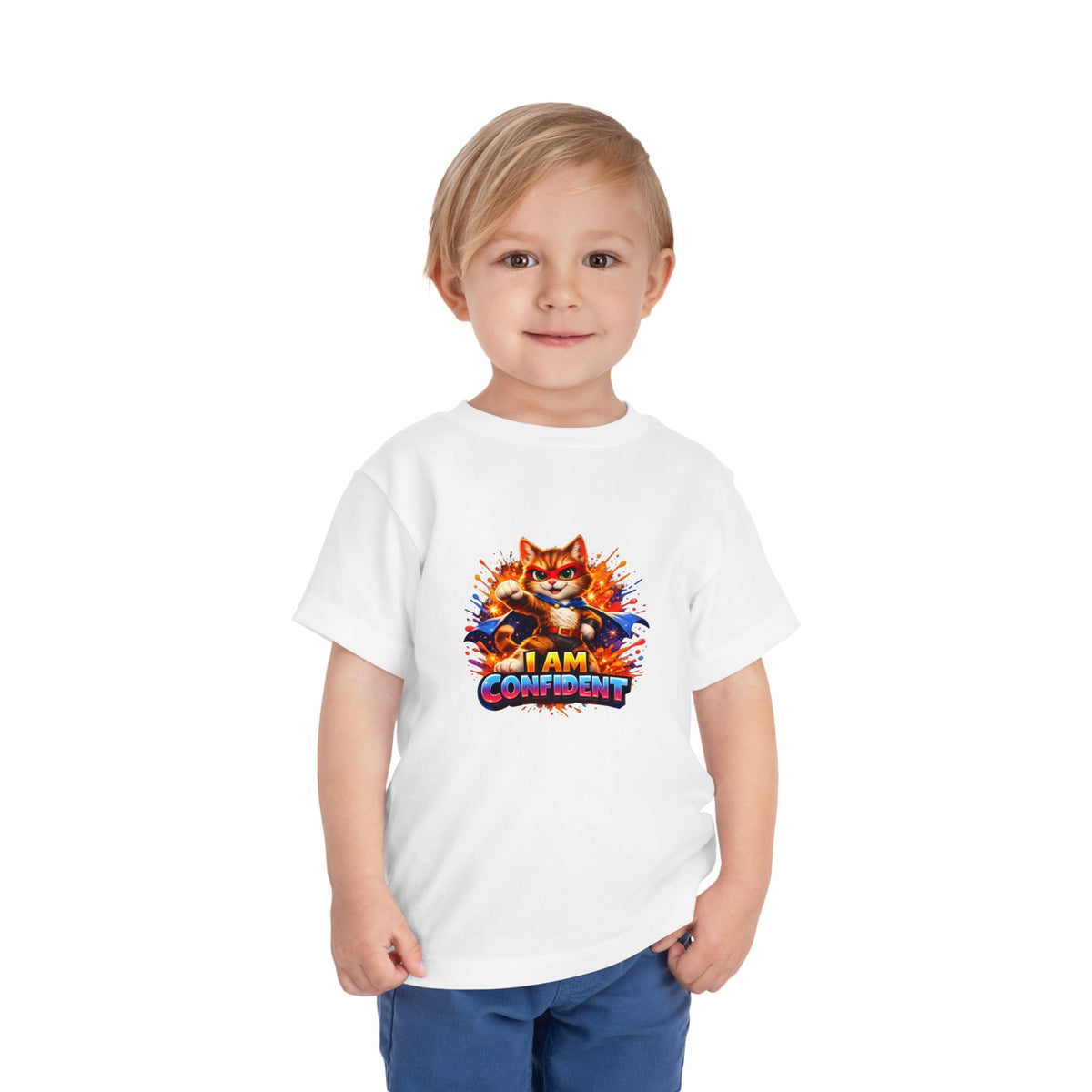 Cat | I AM CONFIDENT | Toddler Graphic Tees | #KK-002-T