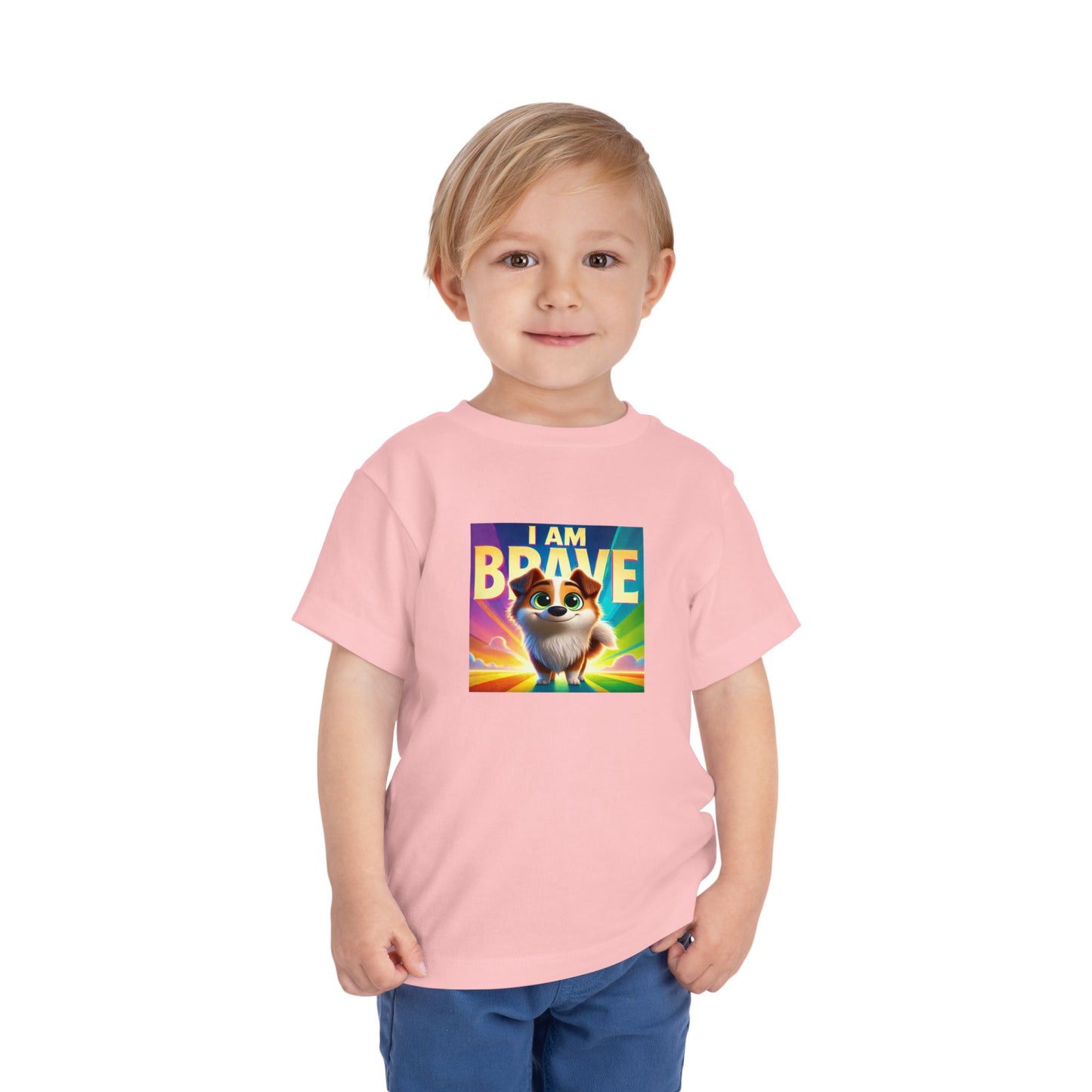 Rainbow Dog | I AM BRAVE | Toddler Graphic Tees | 58KE-T
