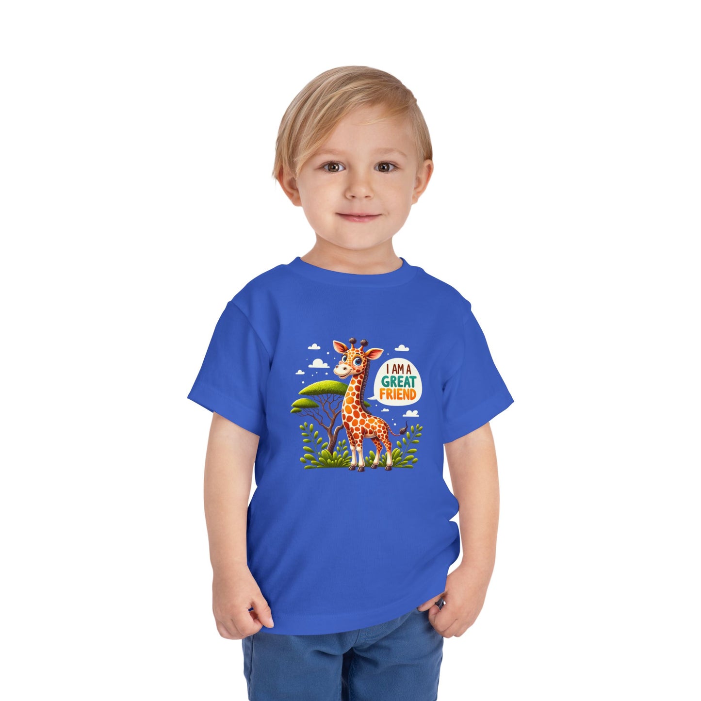 Giraffe |  I AM A GREAT FRIEND | Toddler Graphic Tees | #68-05-T