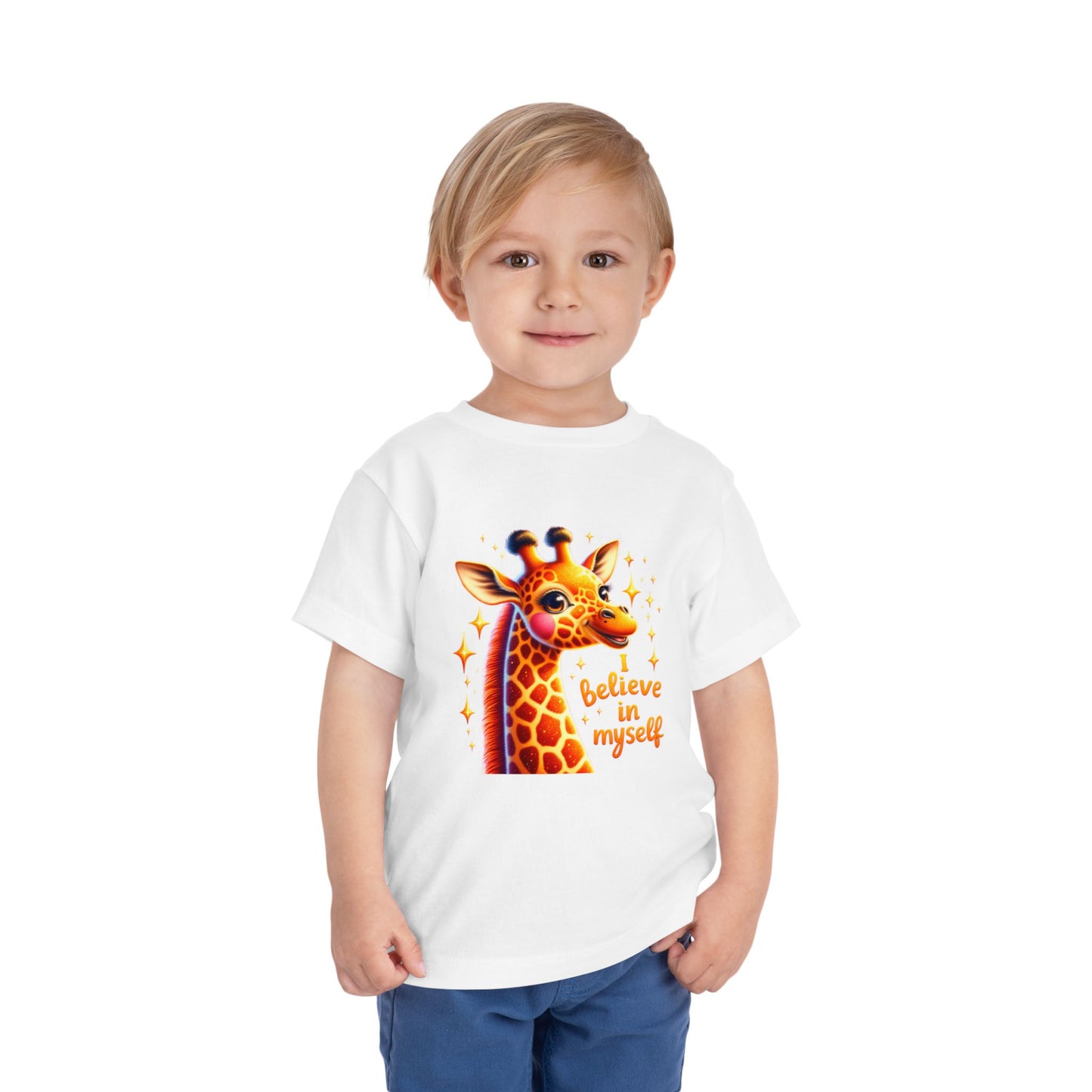 Giraffe | I BELIEVE IN MYSELF | Toddler Graphic Tees | #68-c8-T