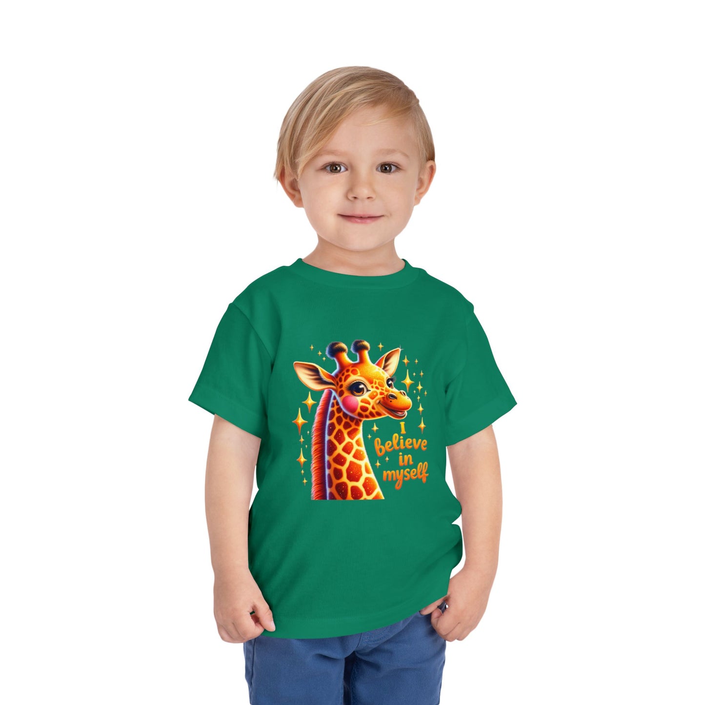 Giraffe | I BELIEVE IN MYSELF | Toddler Graphic Tees | #68-c8-T