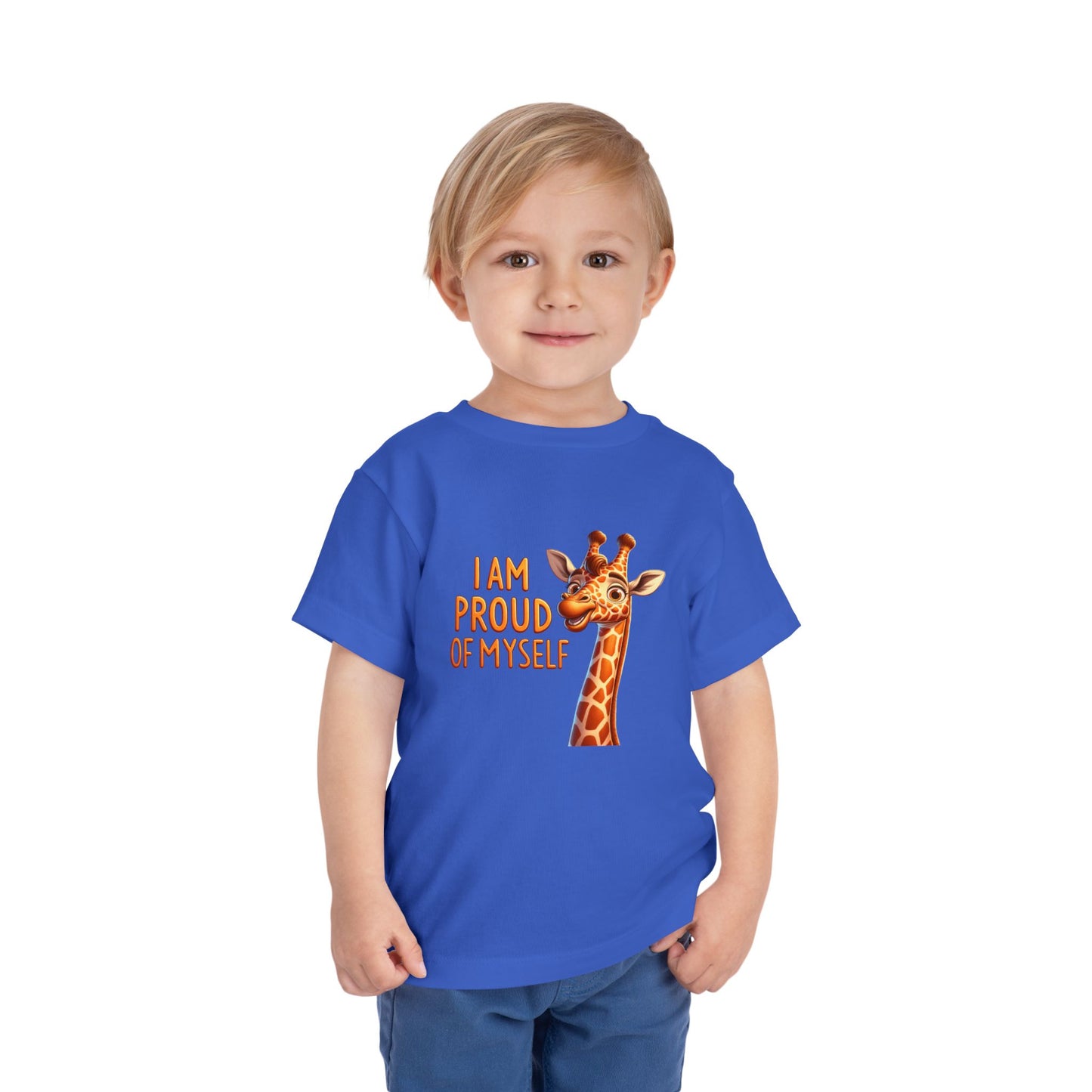 Giraffe | I AM PROUD OF MYSELF | Toddler Graphic Tees |