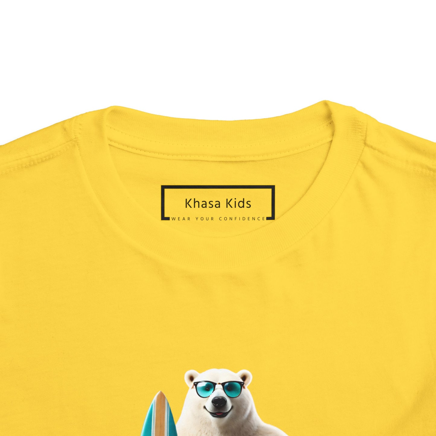 Polar Bear Surfboard | Let's Go | Toddler Graphic Tees | 43CY-T