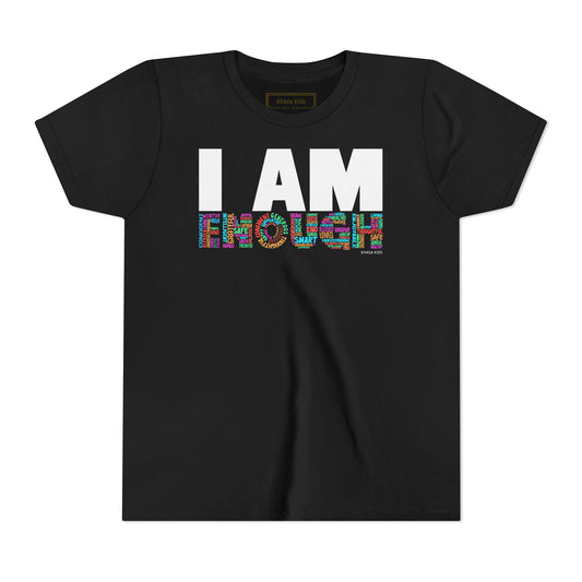 Word Graphic Tees | I AM ENOUGH | Youth Graphic Tees | 4JC-Y