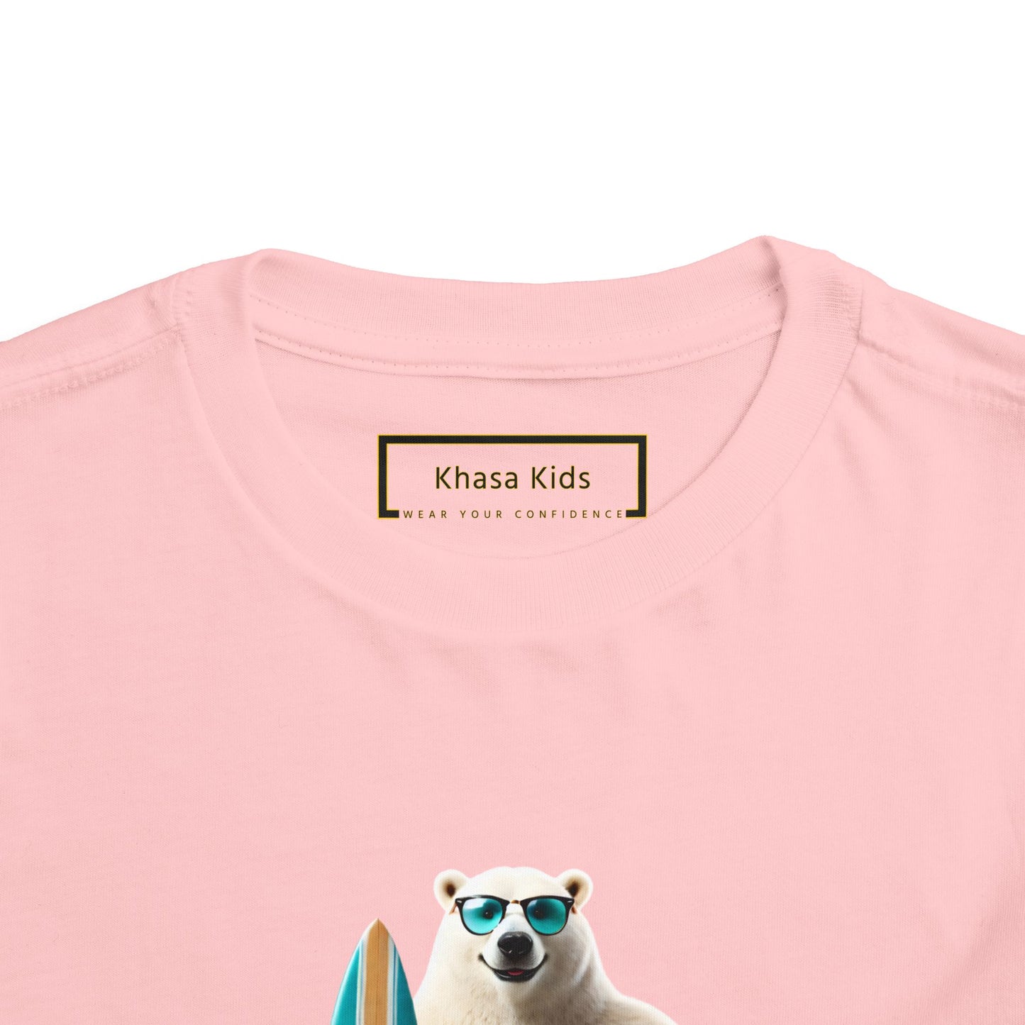 Polar Bear Surfboard | Let's Go | Toddler Graphic Tees | 43CY-T