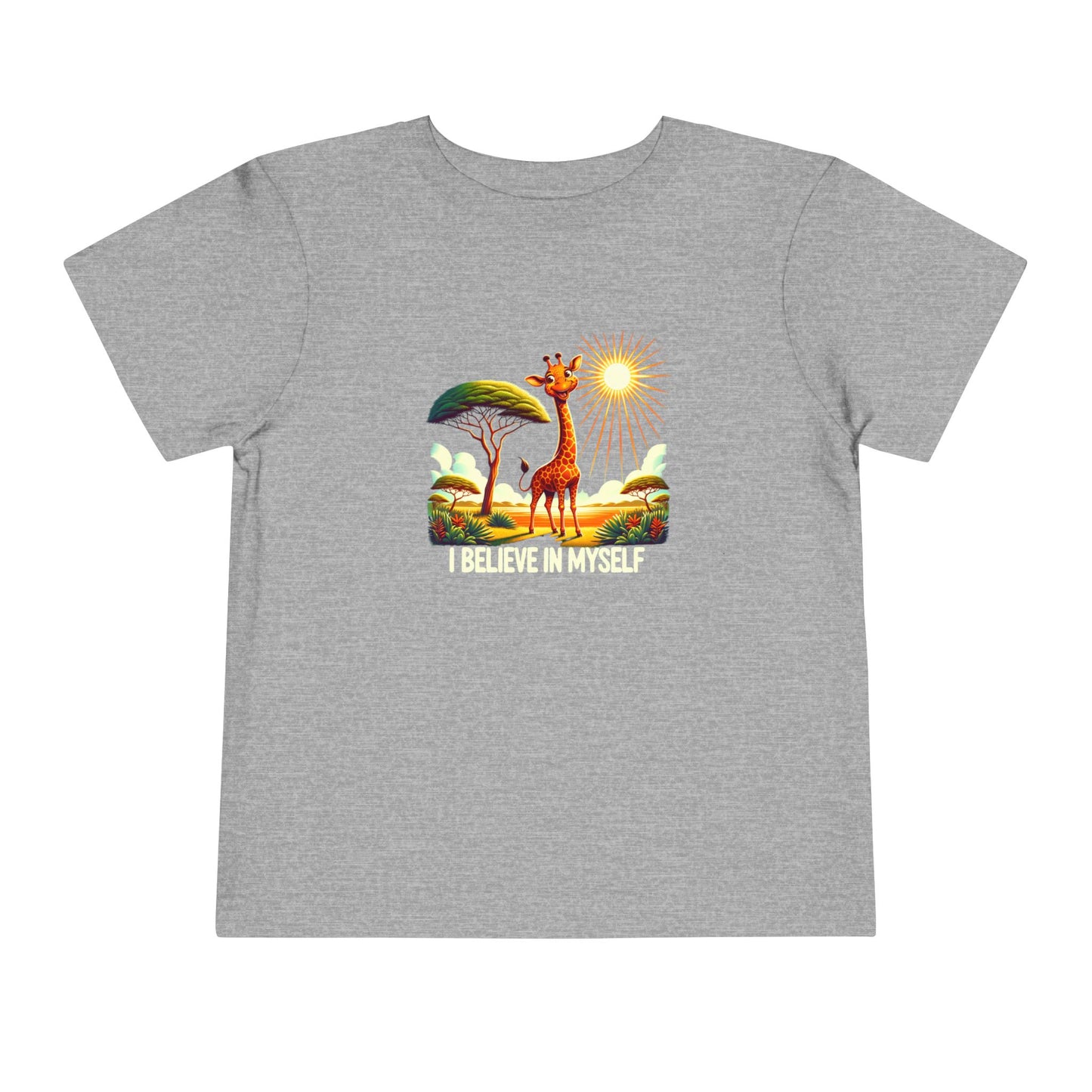 Giraffe |  I BELIEVE IN MYSELF | Toddler Graphic Tees | #68-8a-T