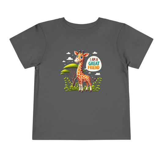 Giraffe |  I AM A GREAT FRIEND | Toddler Graphic Tees | #68-05-T