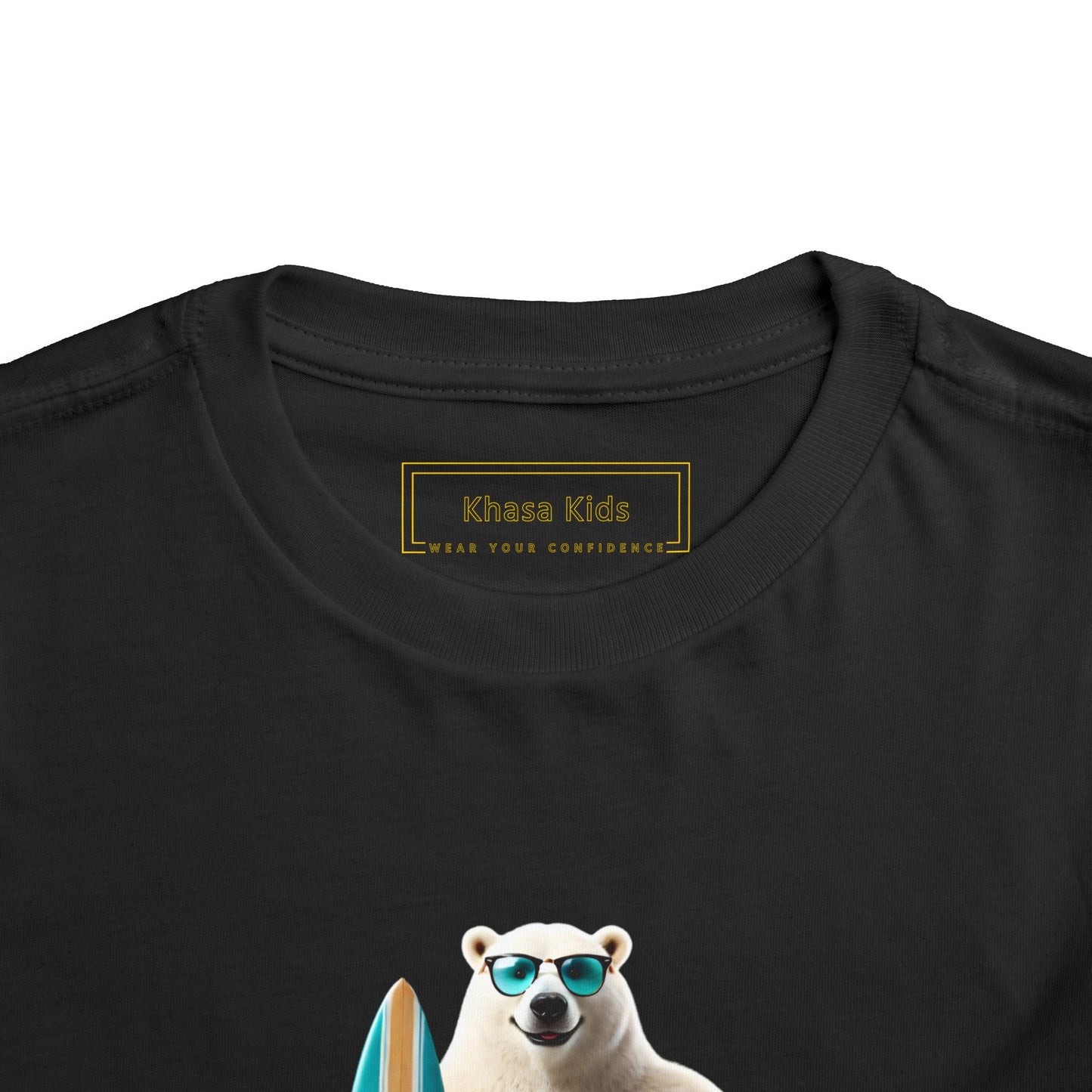 Polar Bear Surfboard | Let's Go | Toddler Graphic Tees | 43CY-T