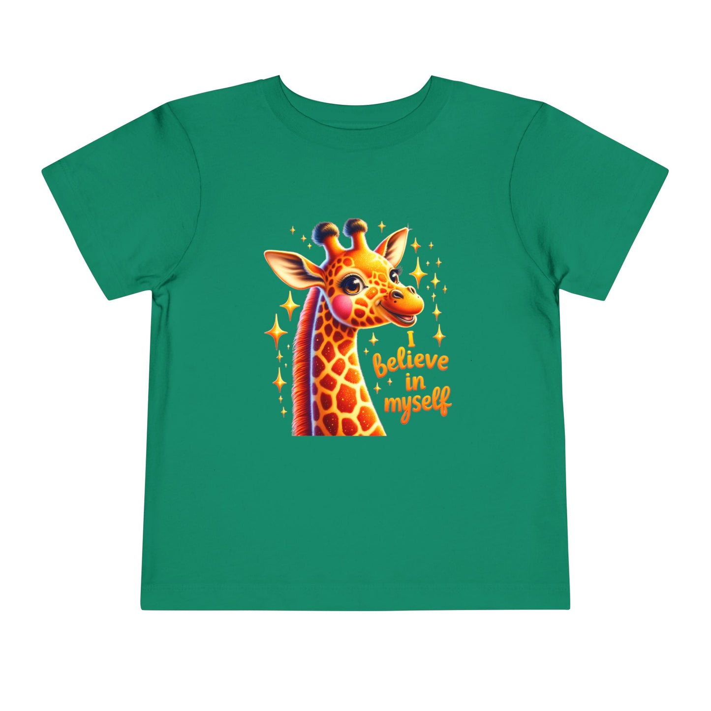 Giraffe | I BELIEVE IN MYSELF | Toddler Graphic Tees | #68-c8-T