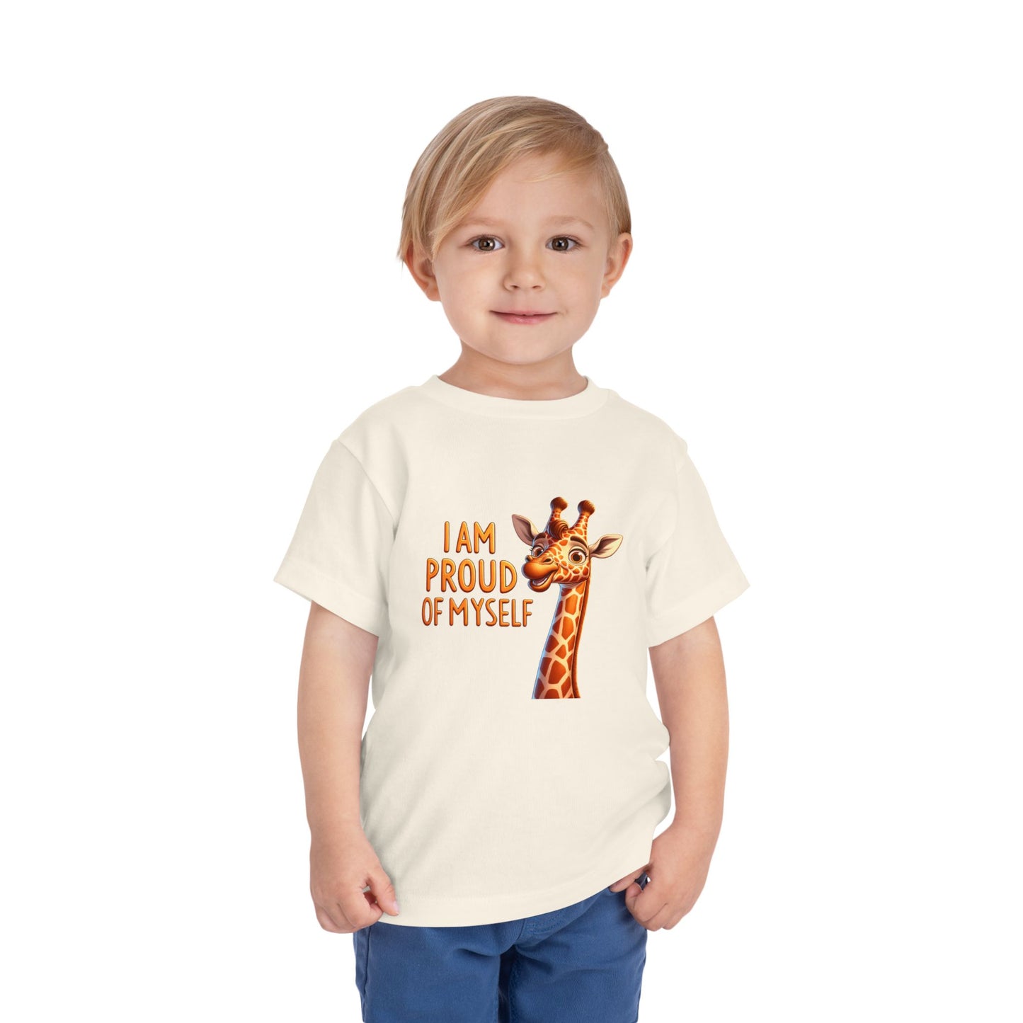 Giraffe | I AM PROUD OF MYSELF | Toddler Graphic Tees |