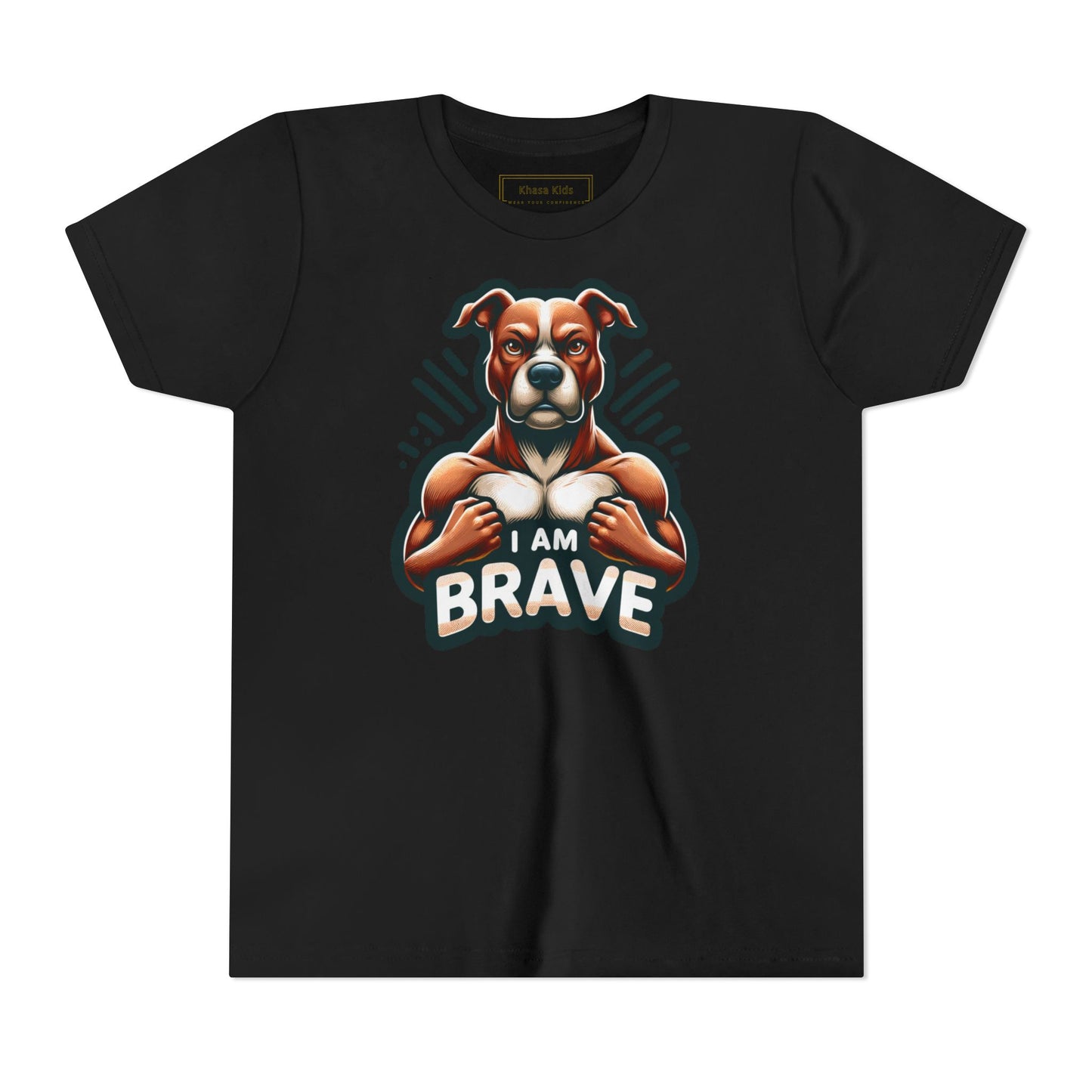 Muscle Dog | I AM BRAVE | Youth Graphic Tees | 52ZK-Y