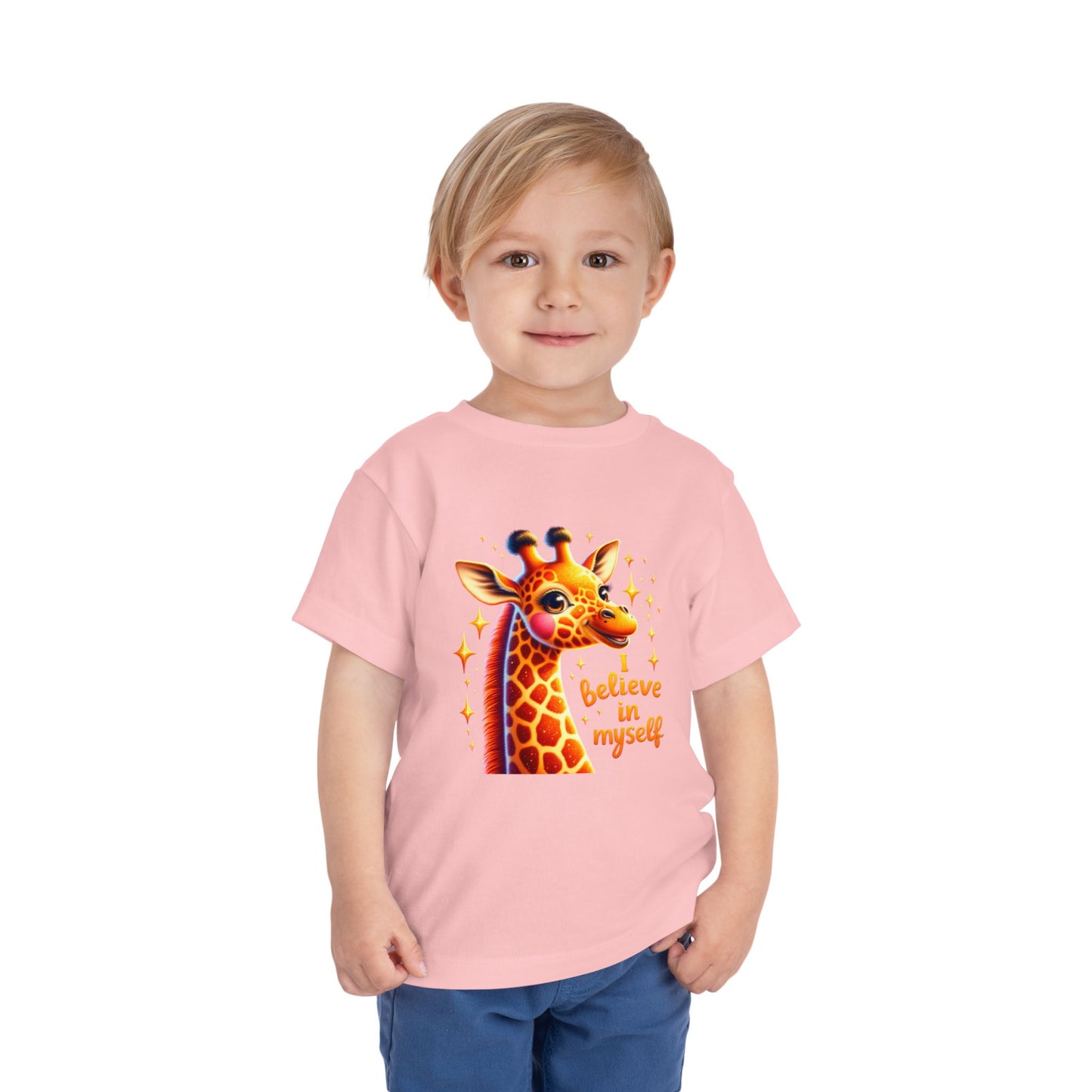 Giraffe | I BELIEVE IN MYSELF | Toddler Graphic Tees | #68-c8-T