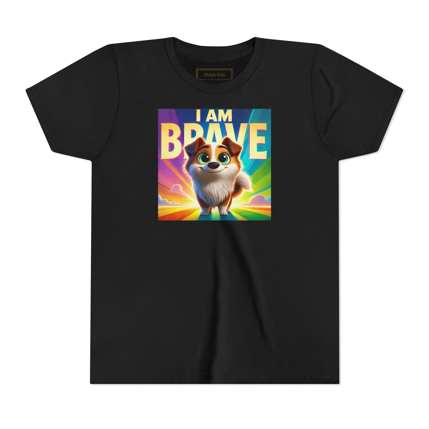 Rainbow Dog | I AM BRAVE | Youth Graphic Tees | 58KE-Y