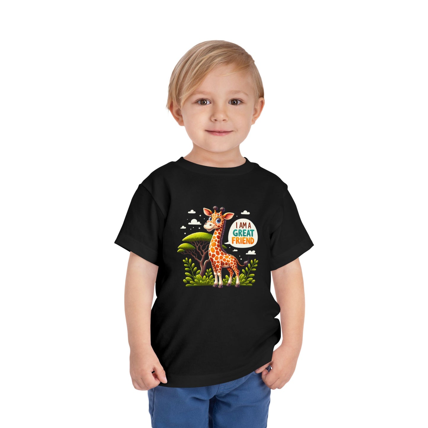 Giraffe |  I AM A GREAT FRIEND | Toddler Graphic Tees | #68-05-T