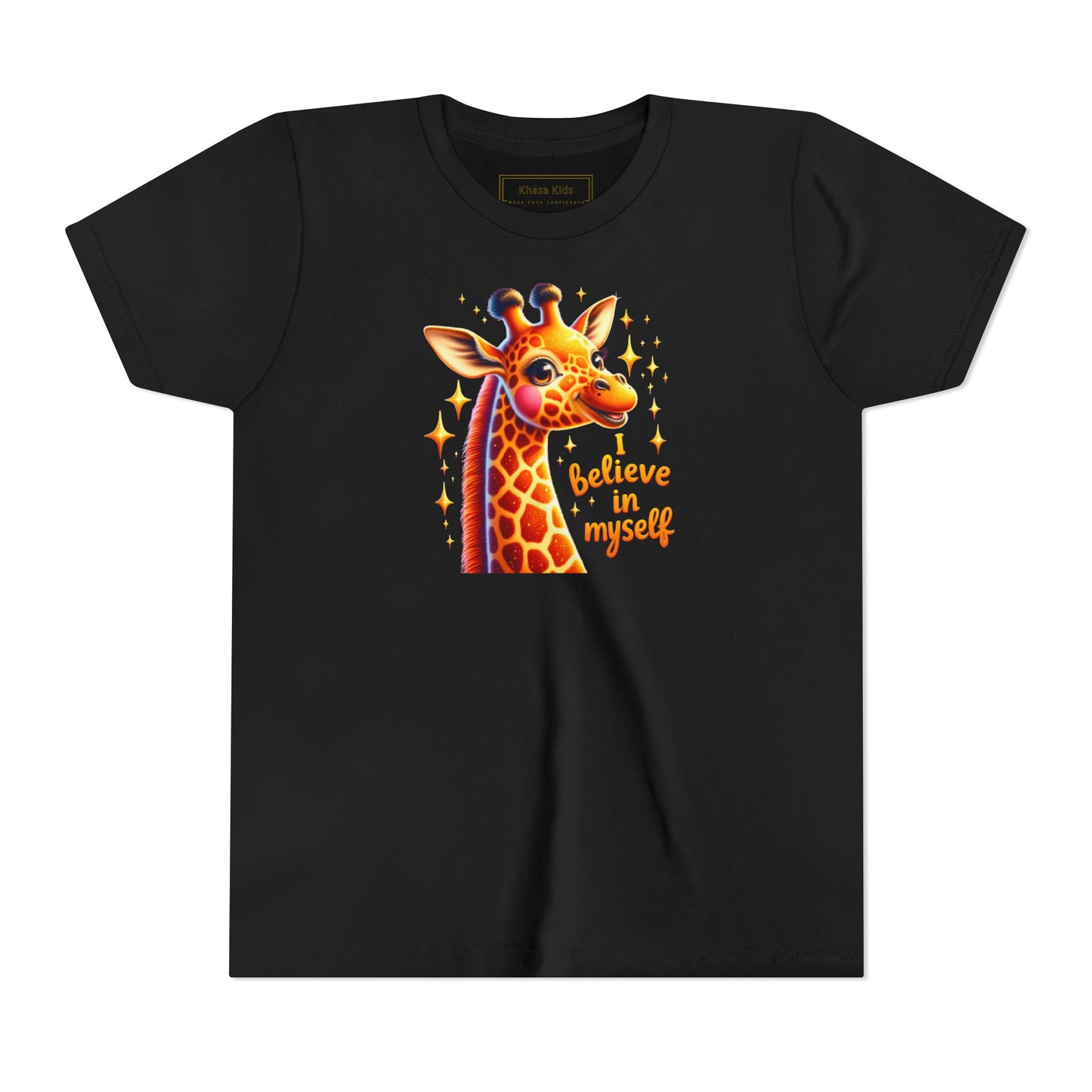 Giraffe | I BELIEVE IN MYSELF | Youth Graphic Tees | #68-c8-Y