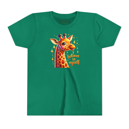 Giraffe | I BELIEVE IN MYSELF | Youth Graphic Tees | #68-c8-Y