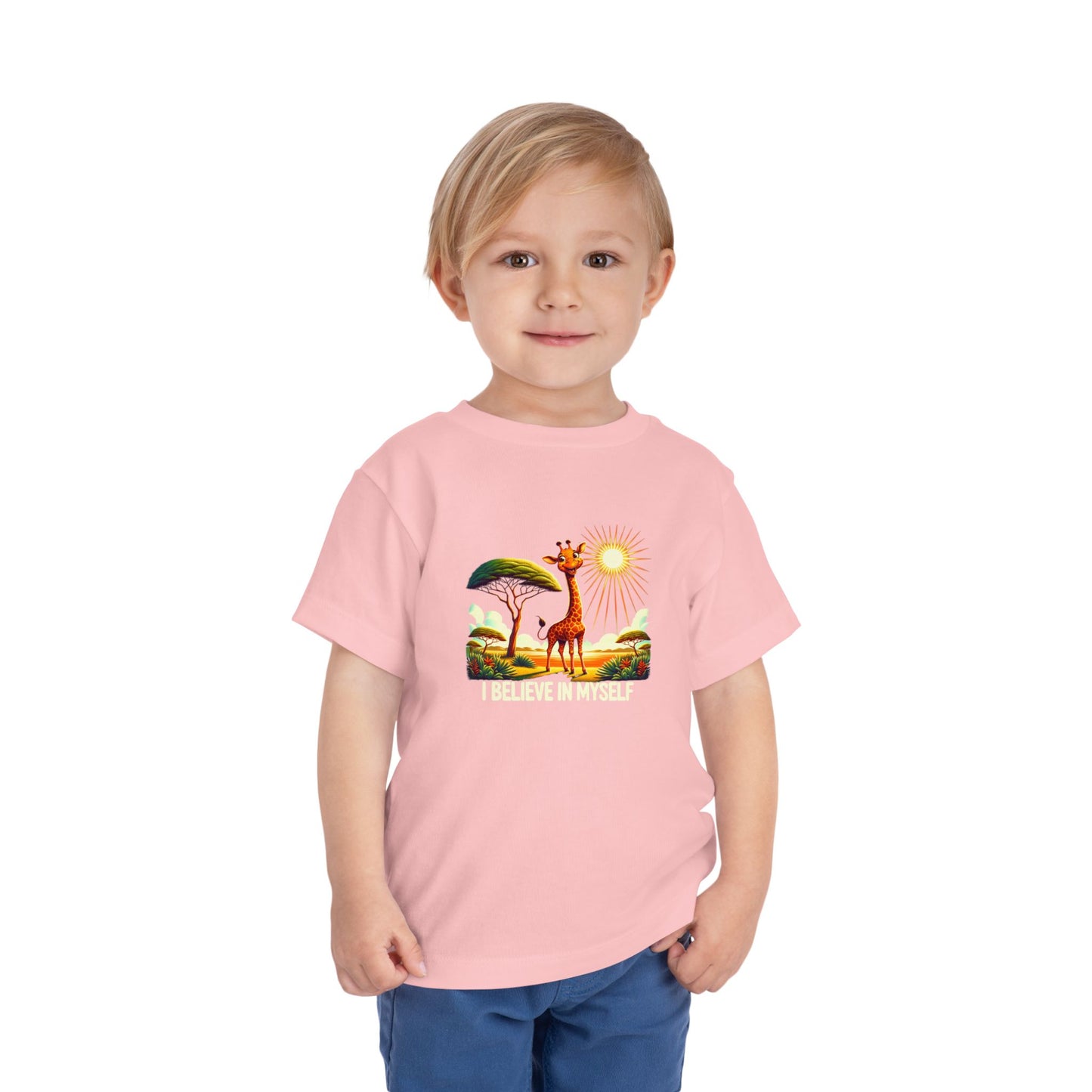 Giraffe |  I BELIEVE IN MYSELF | Toddler Graphic Tees | #68-8a-T