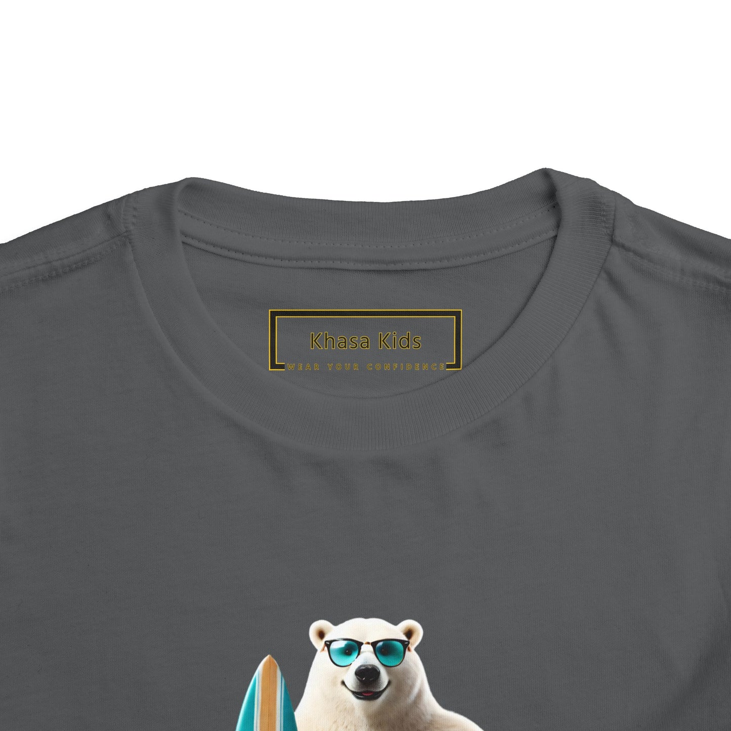 Polar Bear Surfboard | Let's Go | Toddler Graphic Tees | 43CY-T