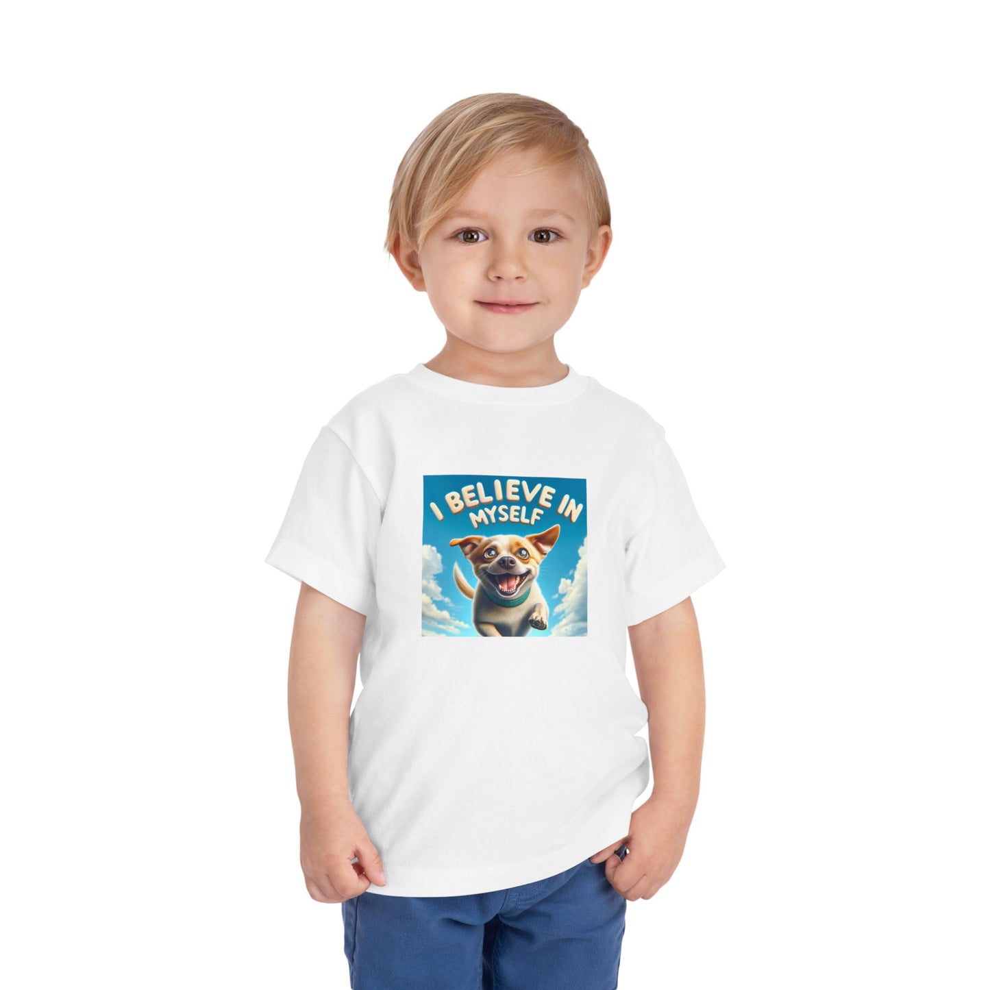 Dog in Sky | I BELIEVE IN MYSELF | Toddler Graphic Tees | 97MM-T