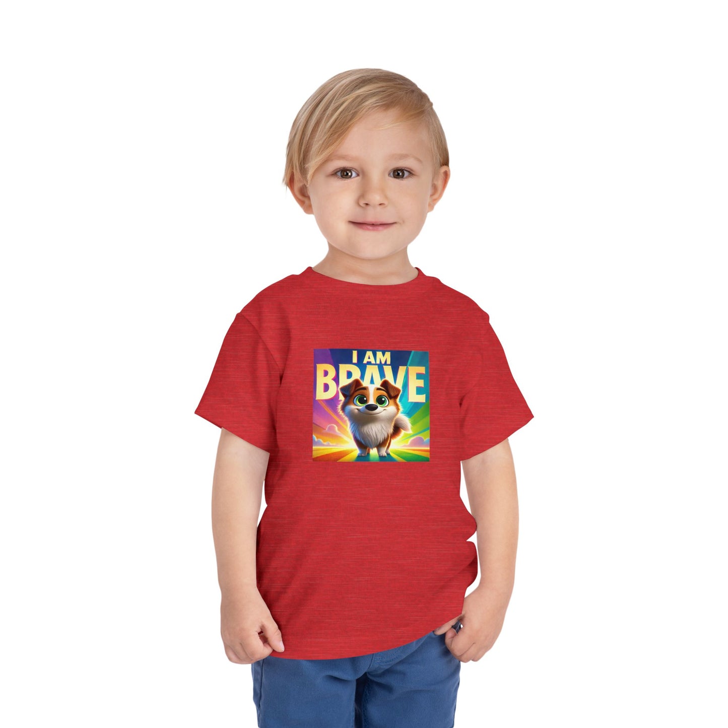 Rainbow Dog | I AM BRAVE | Toddler Graphic Tees | 58KE-T